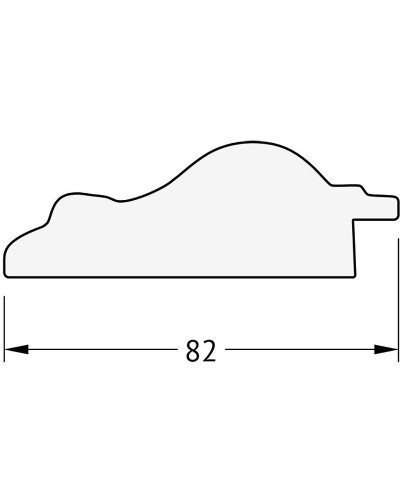 Зеркало Evoform Exclusive-G 72х55 BY 4011 с гравировкой в багетной раме - Старый гипс 82 мм