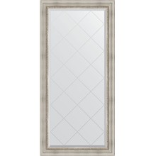 Зеркало Evoform Exclusive-G 158х76 BY 4276 с гравировкой в багетной раме - Римское серебро 88 мм