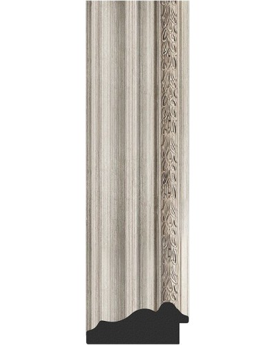 Зеркало Evoform Exclusive-G 158х76 BY 4276 с гравировкой в багетной раме - Римское серебро 88 мм