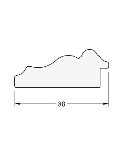 Зеркало Evoform Exclusive-G 158х76 BY 4276 с гравировкой в багетной раме - Римское серебро 88 мм