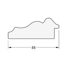 Зеркало Evoform Exclusive-G 158х76 BY 4277 с гравировкой в багетной раме - Римская бронза 88 мм