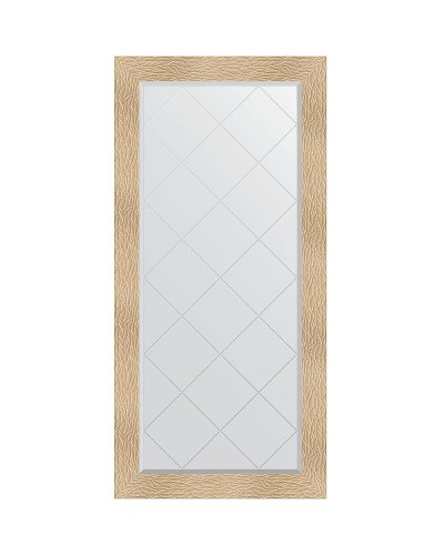 Зеркало Evoform Exclusive-G 158х76 BY 4279 с гравировкой в багетной раме - Золотые дюны 90 мм