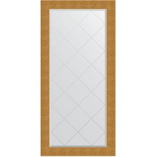 Зеркало Evoform Exclusive-G 158х76 BY 4280 с гравировкой в багетной раме - Чеканка золотая 90 мм