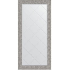 Зеркало Evoform Exclusive-G 158х76 BY 4281 с гравировкой в багетной раме - Чеканка серебряная 90 мм