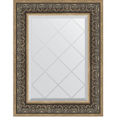 Зеркало Evoform Exclusive-G 76х59 BY 4035 с гравировкой в багетной раме - Вензель серебряный 101 мм