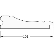 Зеркало Evoform Exclusive-G 76х59 BY 4035 с гравировкой в багетной раме - Вензель серебряный 101 мм