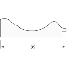 Зеркало Evoform Exclusive-G 76х59 BY 4033 с гравировкой в багетной раме - Темный прованс 99 мм