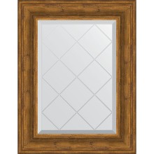 Зеркало Evoform Exclusive-G 76х59 BY 4032 с гравировкой в багетной раме - Травленая бронза 99 мм