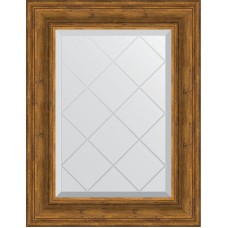 Зеркало Evoform Exclusive-G 76х59 BY 4032 с гравировкой в багетной раме - Травленая бронза 99 мм