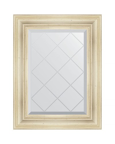 Зеркало Evoform Exclusive-G 76х59 BY 4031 с гравировкой в багетной раме - Травленое серебро 99 мм