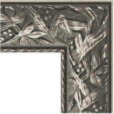 Зеркало Evoform Exclusive-G 76х59 BY 4028 с гравировкой в багетной раме - Византия серебро 99 мм