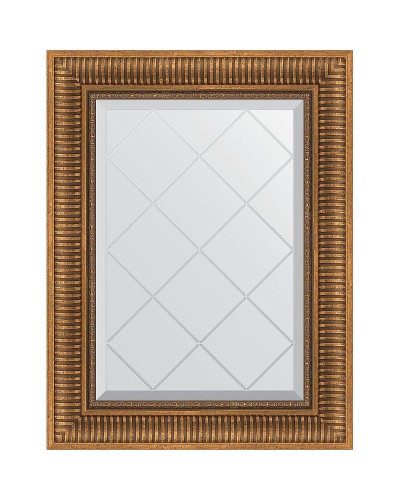 Зеркало Evoform Exclusive-G 75х57 BY 4025 с гравировкой в багетной раме - Бронзовый акведук 93 мм