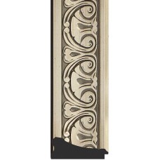 Зеркало Evoform Exclusive-G 77х60 BY 4037 с гравировкой в багетной раме - Барокко серебро 106 мм