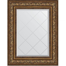 Зеркало Evoform Exclusive-G 78х60 BY 4040 с гравировкой в багетной раме - Виньетка состаренная бронза 109 мм