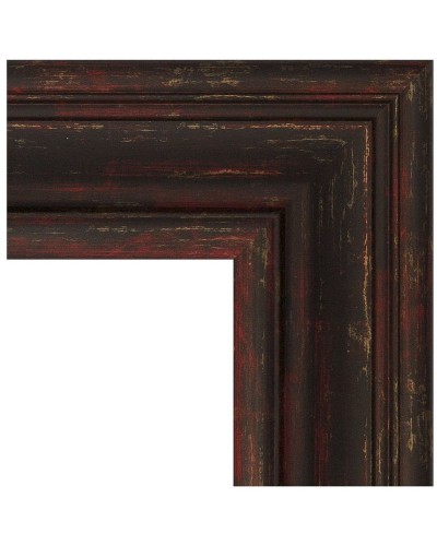 Зеркало Evoform Exclusive-G 124х99 BY 4377 с гравировкой в багетной раме - Темный прованс 99 мм