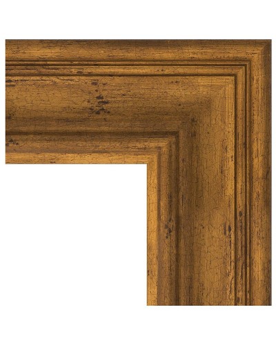 Зеркало Evoform Exclusive-G 124х99 BY 4376 с гравировкой в багетной раме - Травленая бронза 99 мм