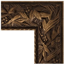 Зеркало Evoform Exclusive-G 124х99 BY 4373 с гравировкой в багетной раме - Византия бронза 99 мм