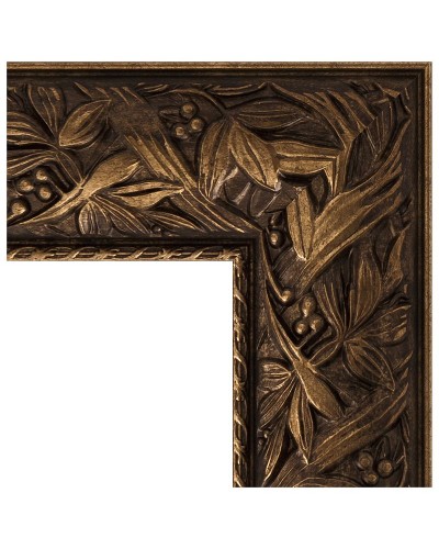 Зеркало Evoform Exclusive-G 124х99 BY 4373 с гравировкой в багетной раме - Византия бронза 99 мм