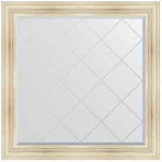 Зеркало Evoform Exclusive-G 109х109 BY 4461 с гравировкой в багетной раме - Травленое серебро 99 мм