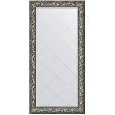 Зеркало Evoform Exclusive-G 161х79 BY 4286 с гравировкой в багетной раме - Византия серебро 99 мм