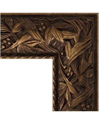 Зеркало Evoform Exclusive-G 161х79 BY 4287 с гравировкой в багетной раме - Византия бронза 99 мм