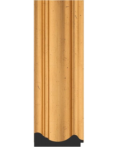 Зеркало Evoform Exclusive-G 161х79 BY 4288 с гравировкой в багетной раме - Травленое золото 99 мм