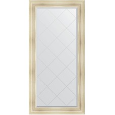 Зеркало Evoform Exclusive-G 161х79 BY 4289 с гравировкой в багетной раме - Травленое серебро 99 мм