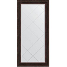Зеркало Evoform Exclusive-G 161х79 BY 4291 с гравировкой в багетной раме - Темный прованс 99 мм