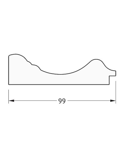 Зеркало Evoform Exclusive-G 161х79 BY 4291 с гравировкой в багетной раме - Темный прованс 99 мм
