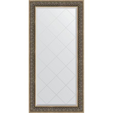 Зеркало Evoform Exclusive-G 161х79 BY 4293 с гравировкой в багетной раме - Вензель серебряный 101 мм