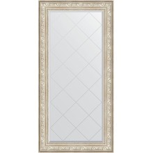 Зеркало Evoform Exclusive-G 162х80 BY 4297 с гравировкой в багетной раме - Виньетка серебро 109 мм