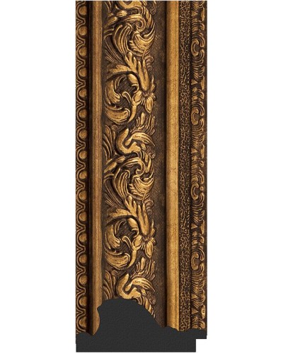 Зеркало Evoform Exclusive-G 162х80 BY 4298 с гравировкой в багетной раме - Виньетка состаренная бронза 109 мм