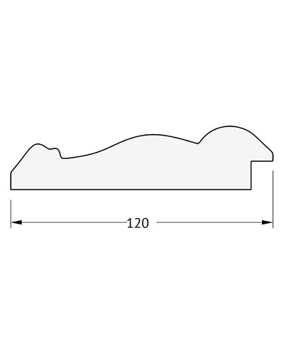 Зеркало Evoform Exclusive-G 164х82 BY 4300 с гравировкой в багетной раме - Состаренная бронза с орнаментом 120 мм