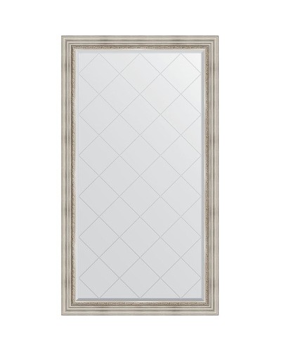 Зеркало Evoform Exclusive-G 171х96 BY 4405 с гравировкой в багетной раме - Римское серебро 88 мм