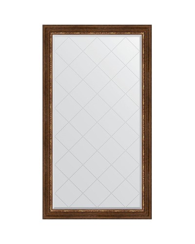 Зеркало Evoform Exclusive-G 171х96 BY 4406 с гравировкой в багетной раме - Римская бронза 88 мм
