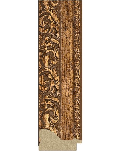 Зеркало Evoform Exclusive-G 170х95 BY 4400 с гравировкой в багетной раме - Виньетка бронзовая 85 мм