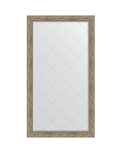 Зеркало Evoform Exclusive-G 170х95 BY 4401 с гравировкой в багетной раме - Виньетка античное серебро 85 мм