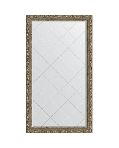 Зеркало Evoform Exclusive-G 170х95 BY 4403 с гравировкой в багетной раме - Виньетка античная латунь 85 мм