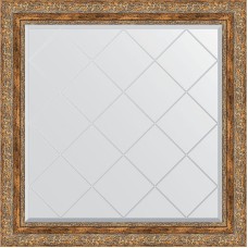 Зеркало Evoform Exclusive-G 85х85 BY 4316 с гравировкой в багетной раме - Виньетка античная бронза 85 мм