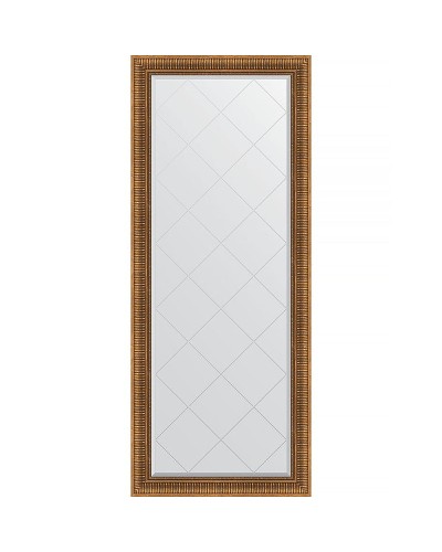 Зеркало Evoform Exclusive-G Floor 202х82 BY 6322 с гравировкой в багетной раме - Бронзовый акведук 93 мм