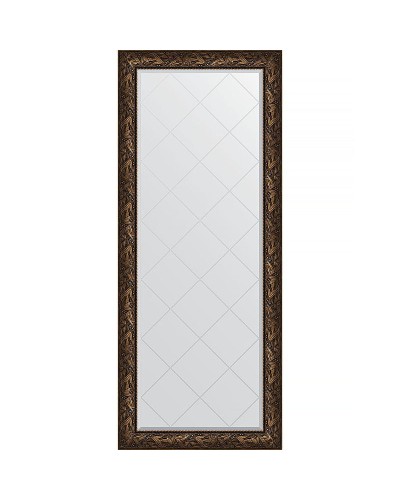 Зеркало Evoform Exclusive-G Floor 203х84 BY 6326 с гравировкой в багетной раме - Византия бронза 99 мм
