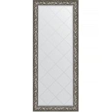 Зеркало Evoform Exclusive-G Floor 203х84 BY 6325 с гравировкой в багетной раме - Византия серебро 99 мм