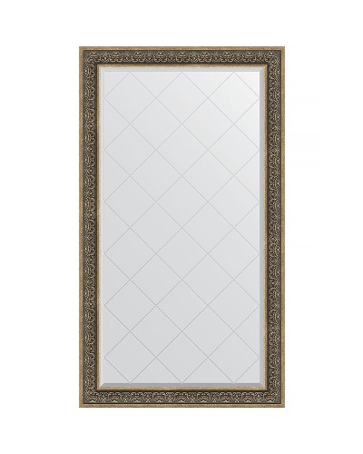 Зеркало Evoform Exclusive-G 174х99 BY 4422 с гравировкой в багетной раме - Вензель серебряный 101 мм