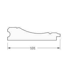 Зеркало Evoform Exclusive-G 174х99 BY 4422 с гравировкой в багетной раме - Вензель серебряный 101 мм
