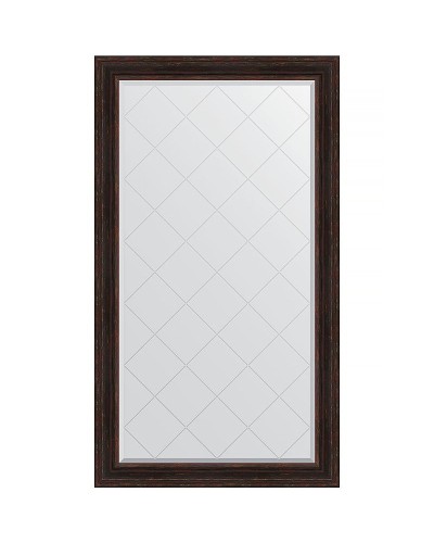 Зеркало Evoform Exclusive-G 174х99 BY 4420 с гравировкой в багетной раме - Темный прованс 99 мм