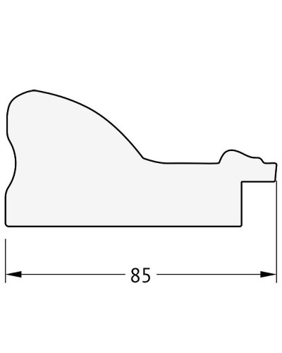 Зеркало Evoform Exclusive-G 87х65 BY 4102 с гравировкой в багетной раме - Виньетка античная латунь 85 мм