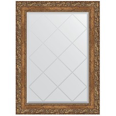 Зеркало Evoform Exclusive-G 87х65 BY 4099 с гравировкой в багетной раме - Виньетка бронзовая 85 мм