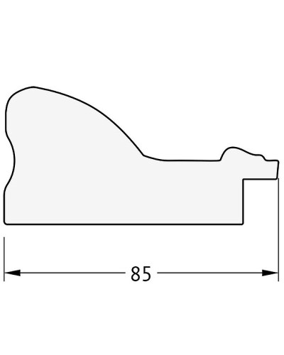 Зеркало Evoform Exclusive-G 87х65 BY 4099 с гравировкой в багетной раме - Виньетка бронзовая 85 мм