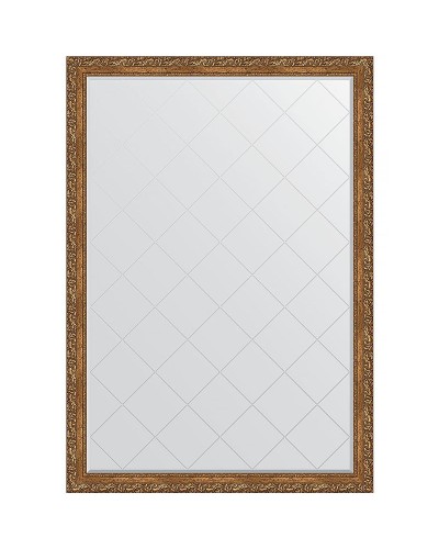 Зеркало Evoform Exclusive-G 185х130 BY 4486 с гравировкой в багетной раме - Виньетка бронзовая 85 мм