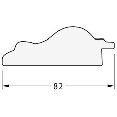 Зеркало Evoform Exclusive-G 87х65 BY 4097 с гравировкой в багетной раме - Старый гипс 82 мм